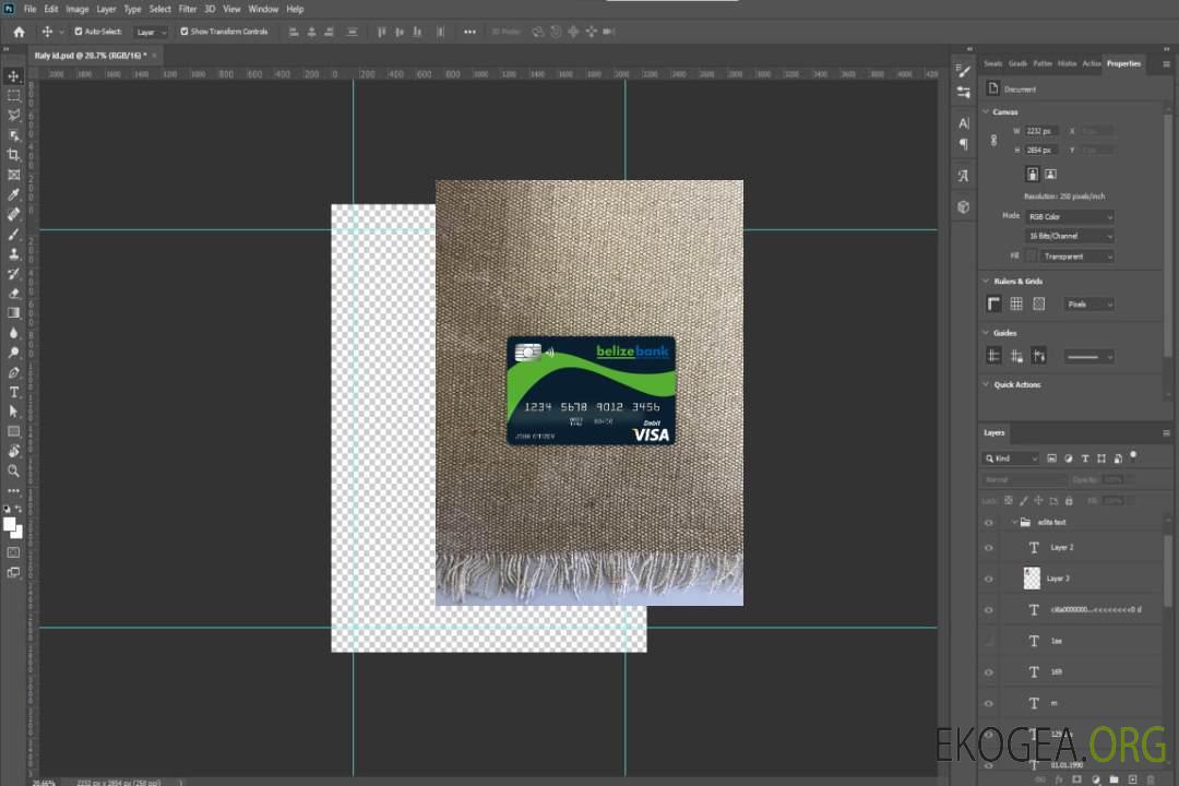 Belize Belizebank carte visa photolook recto template Belize Belizebank carte visa photolook recto template